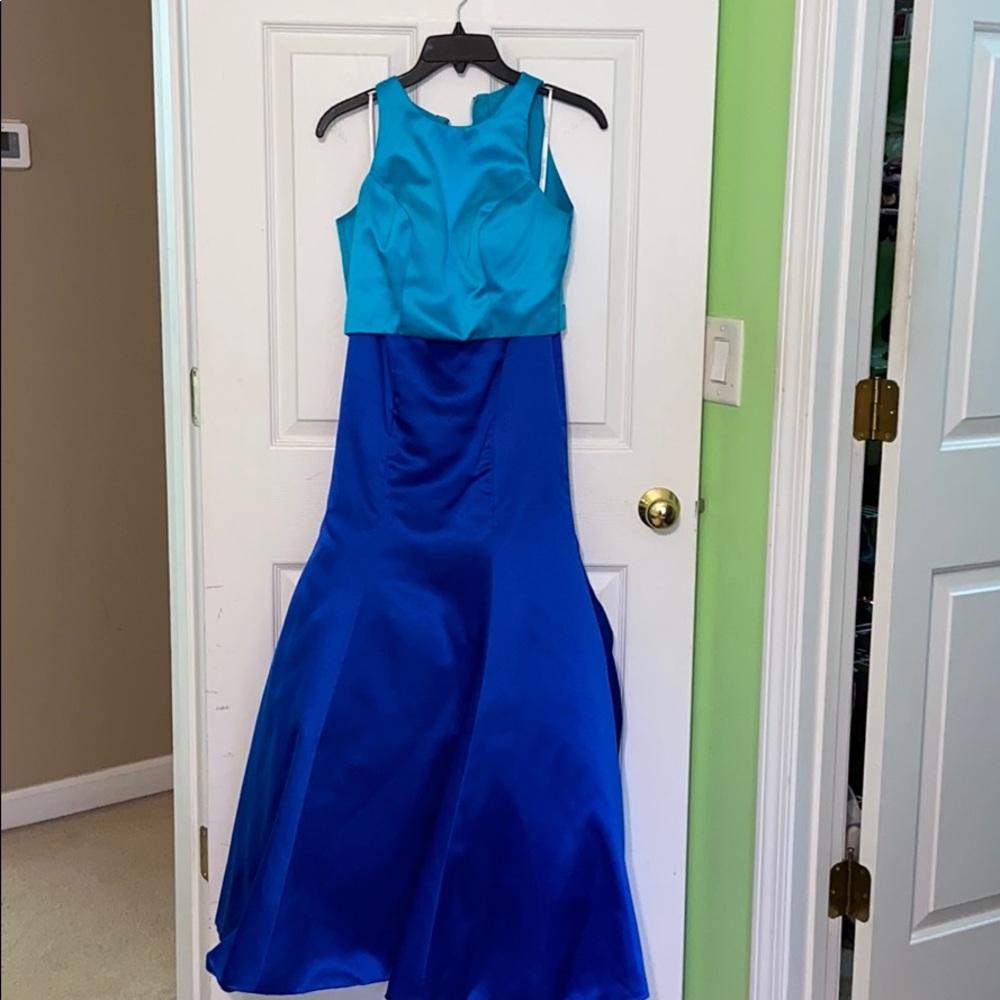 Sherri Hill 50120 Blue Two Piece Dress
